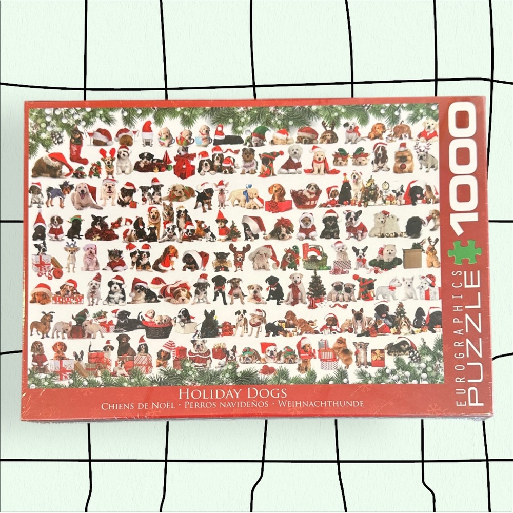 🎄Holiday Dogs 1000 Piece Puzzle🎄